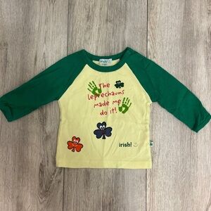 Saint Patrick's Day Shirt 1/2 Y The Leprechauns Made Me Do It!